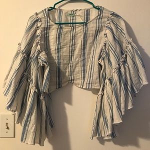 Kimchi Blue/Urban Outfitters striped gauzy top